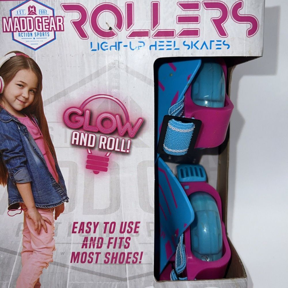 Madd Gear Rollers Light-up Heel Skates Brand New Glow & Roll 6+ Max. Weight110# - Picture 8 of 8